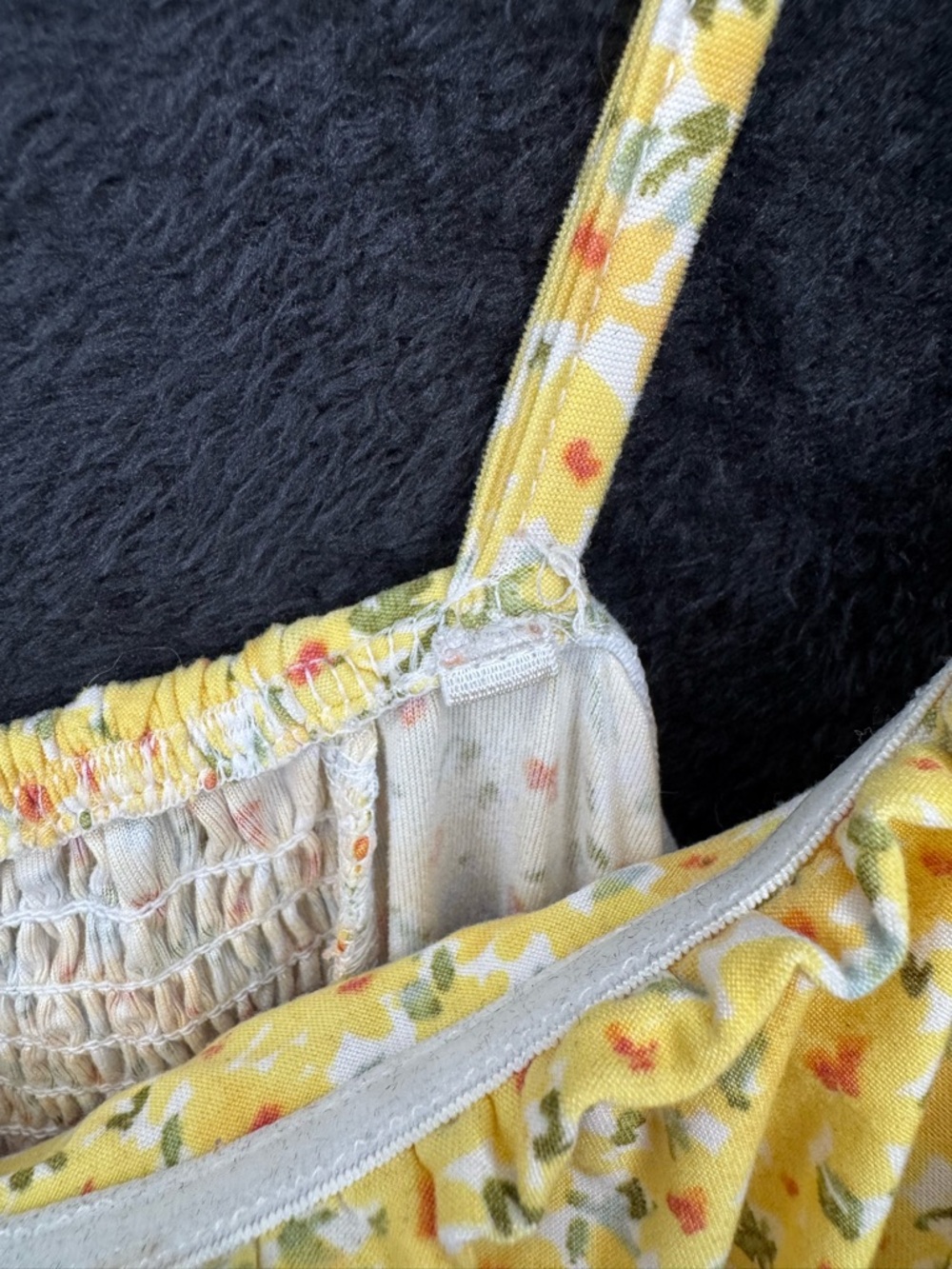 No Boundaries Yellow Floral Sundress with Tie-Detail - Picture 5 of 6